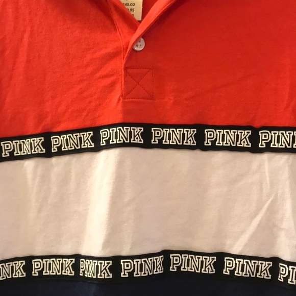 💯 % Cotton 💖 VS PINK Rugby Shirt - PINK Nation - Picture 2 of 6